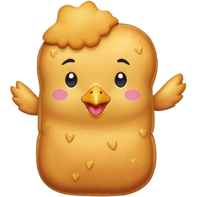 chicken nugget wearing a swimsuit emoji
