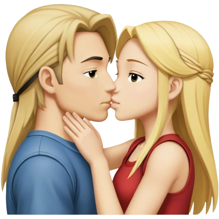 Edward and winry kiss emoji