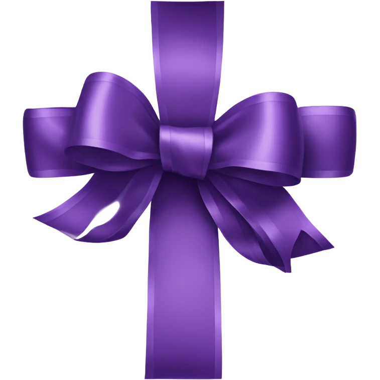 purple ribbon emoji