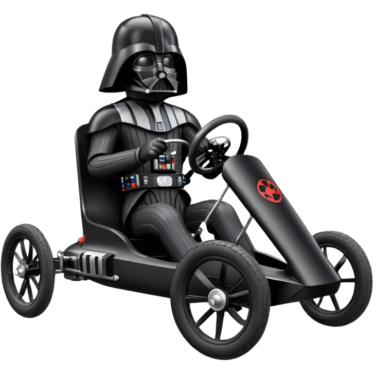 Darth Vader’s two cylinder cyclekart with advanced rugged suspension and steering  emoji