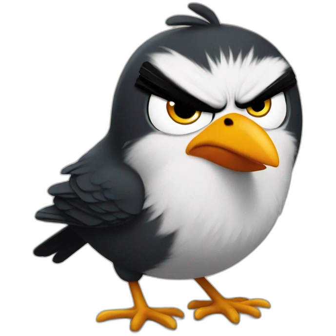 angry bird emoji