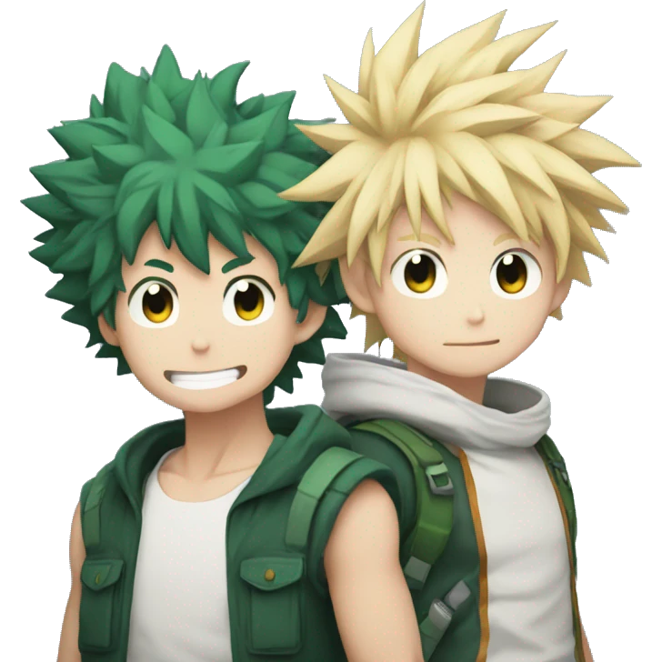 Bakugo and izuku emoji
