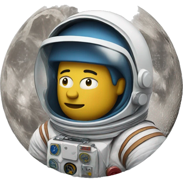Bart on the moon emoji