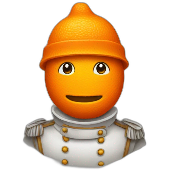 Bonhomme orange emoji