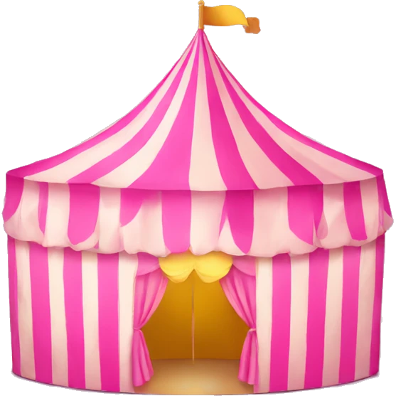 pink carnival tent emoji