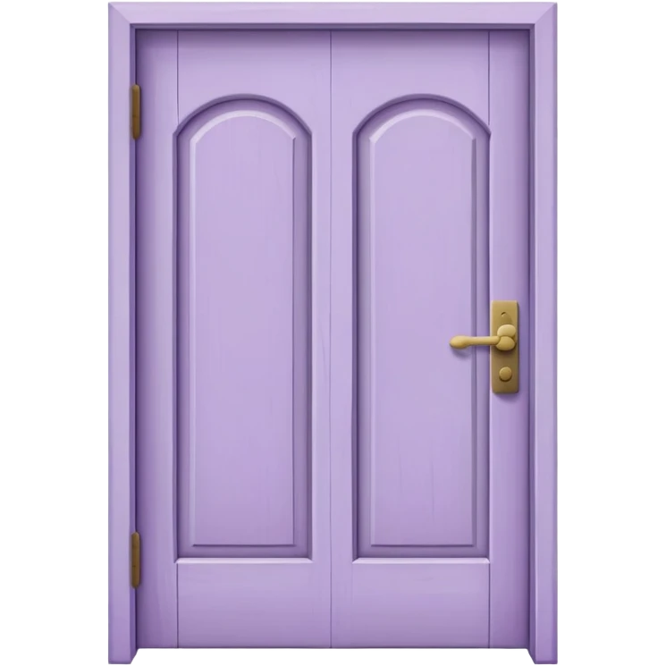 lilac plain wooden door emoji