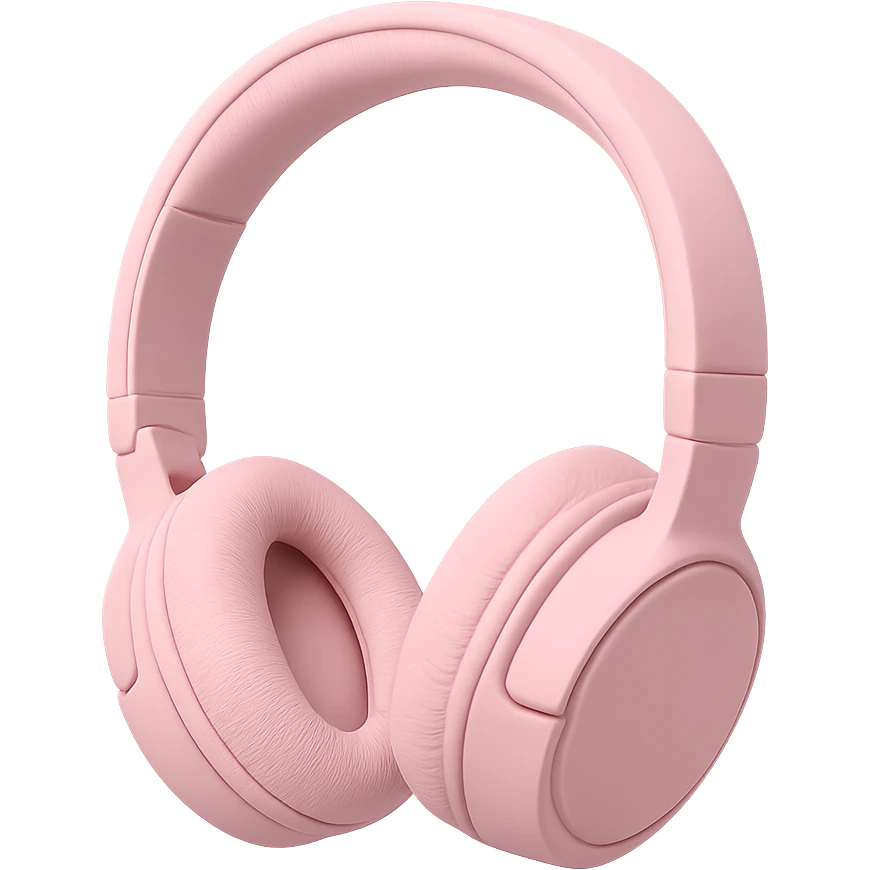 pink headphones emoji