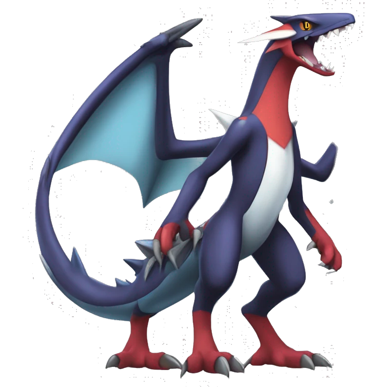Edgy Cool Nargacuga-Noivern-Latias-Garchomp-Pokémon Full Body emoji
