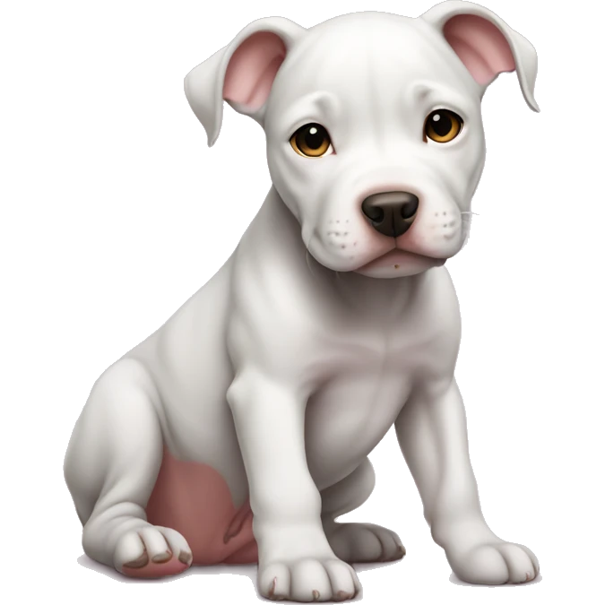 Girl pitbull puppy without white emoji