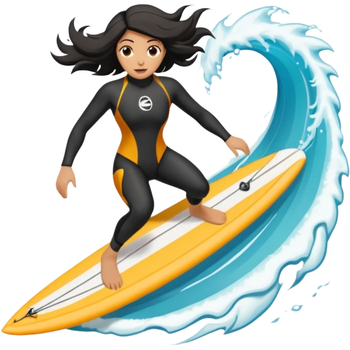 Surfista con neopreno negro largo en el mar haciendo kite surf y un loop emoji