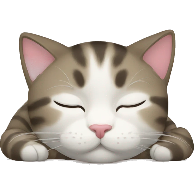 cat sleeping emoji