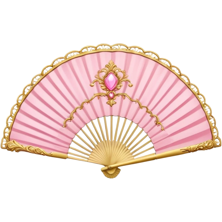 rococo pink fan emoji