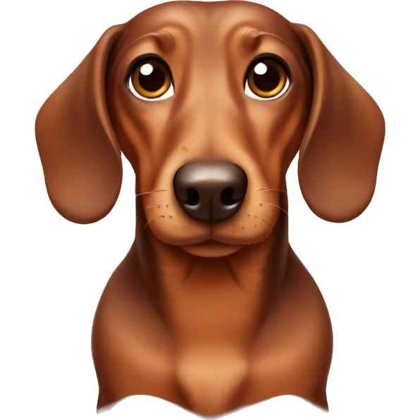 brown cute dachshund emoji