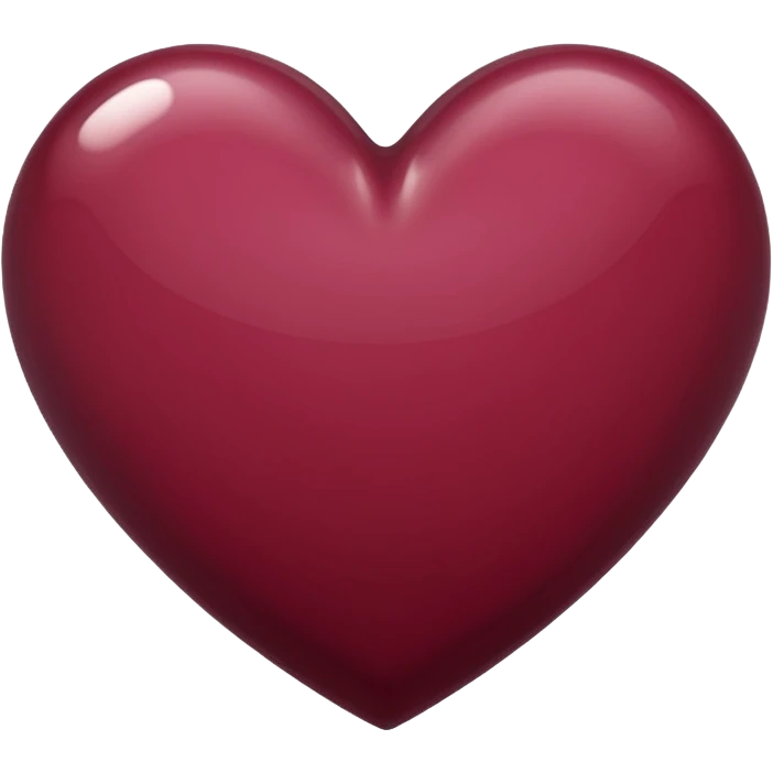Bordeaux colored heart emoji