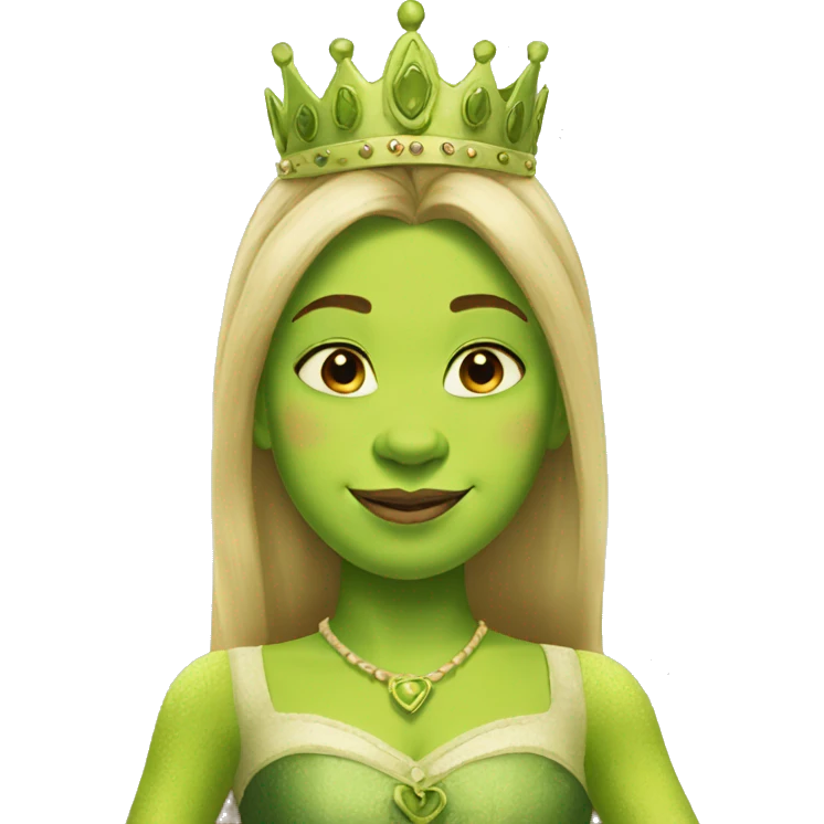 Shrek as princess emoji