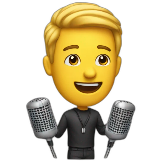 microphone man emoji