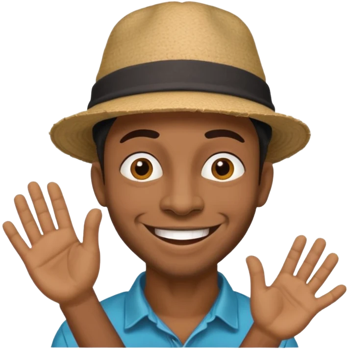 Street Puppet Performer black man emoji