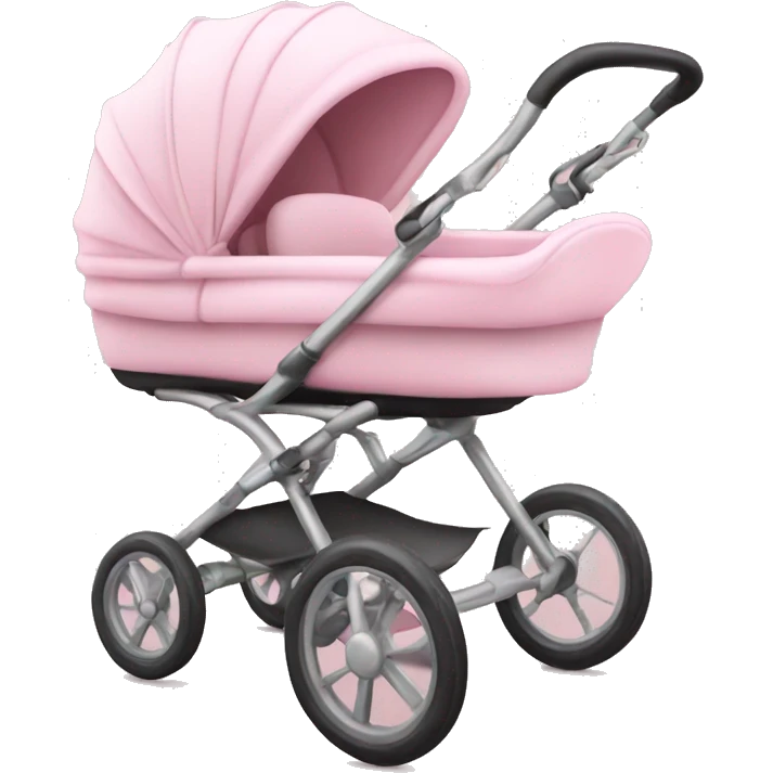 Light pink baby stroller realistic  emoji