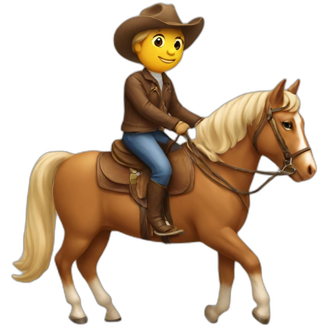 cat riding a horse emoji