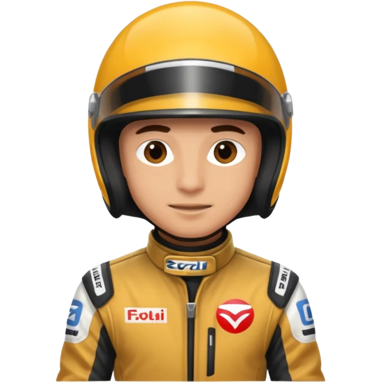 Formula racer man emoji