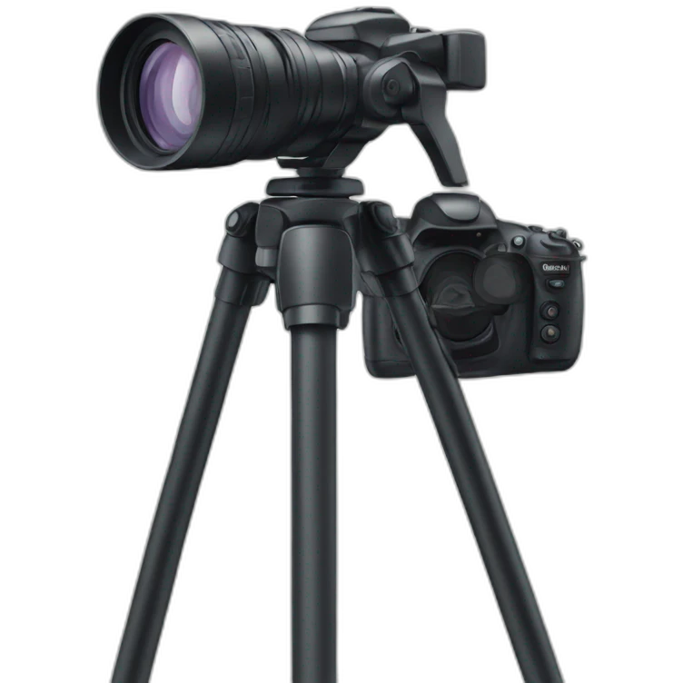 Tripod with camera emoji