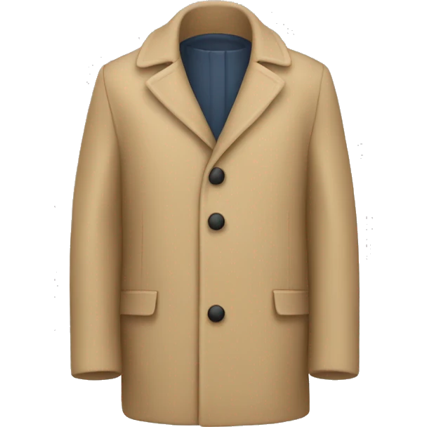 Beige coat emoji