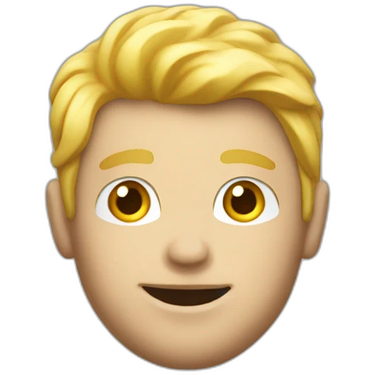 Un homme blond qui vole des bonbons emoji