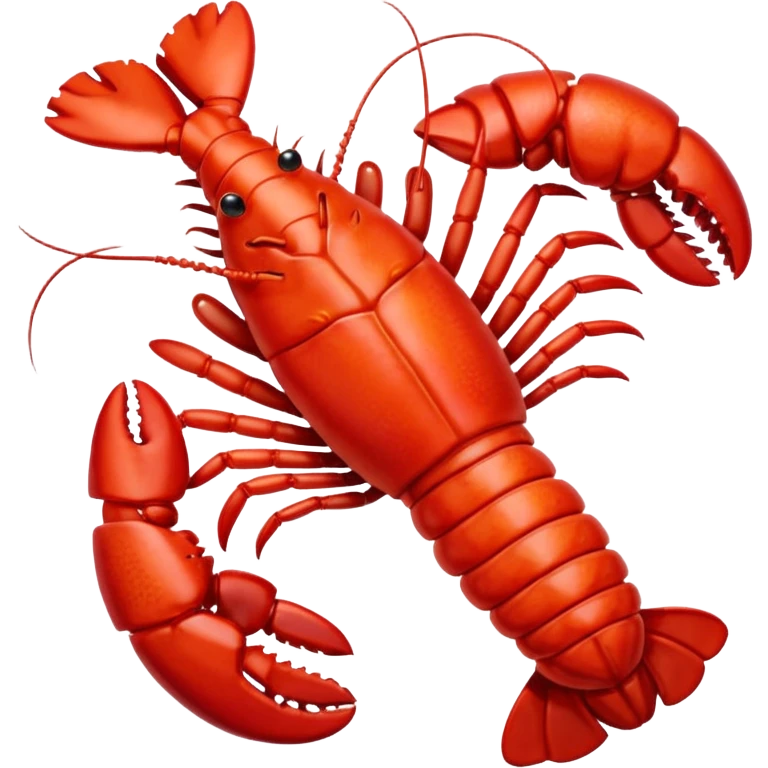 lobster tail, vibrant, simple, clear emoji