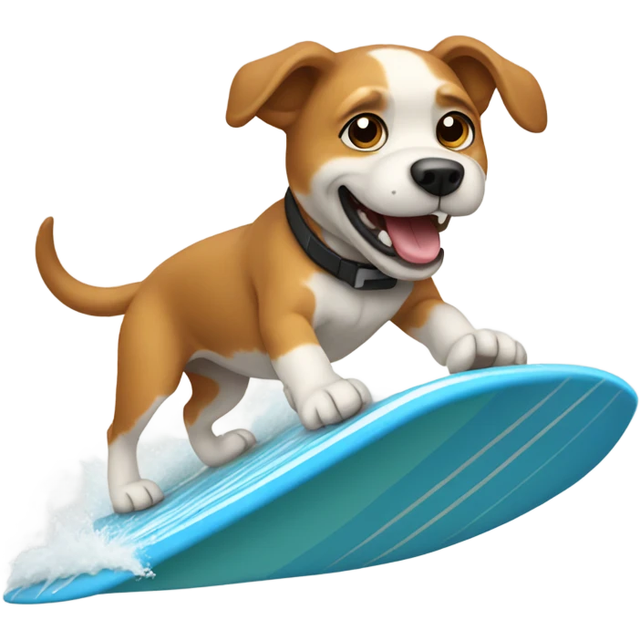 Dog surfing  emoji