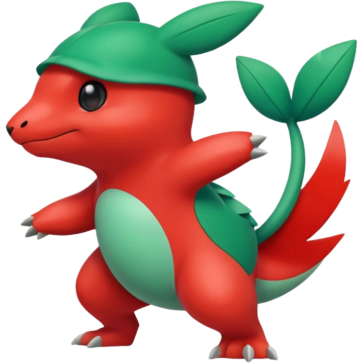 Pokemon red and green emoji