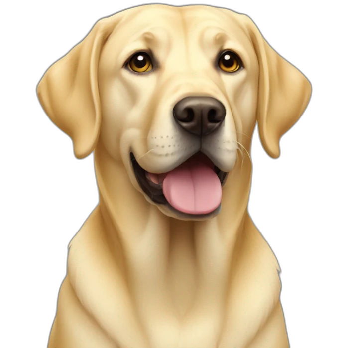 A yellow Labrador emoji