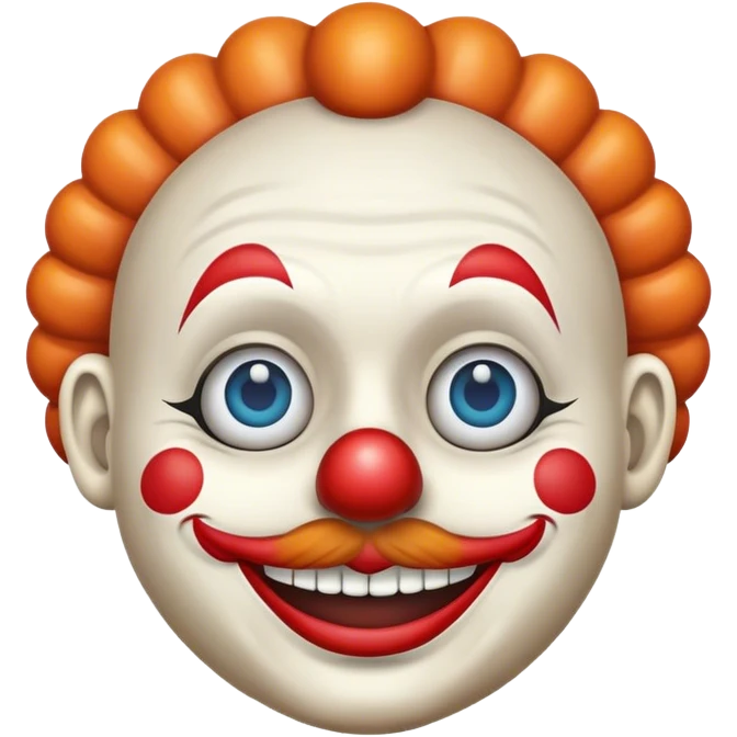 clown emoji + moonface emoji emoji