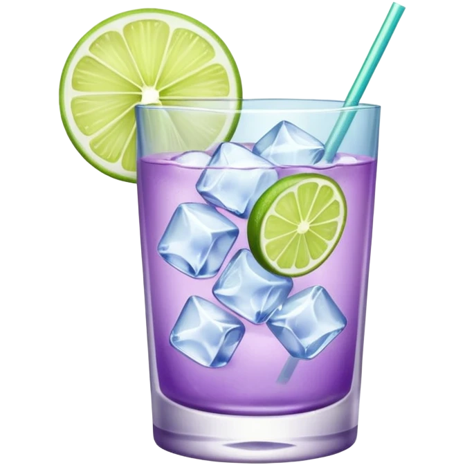 Cocktail light purple emoji