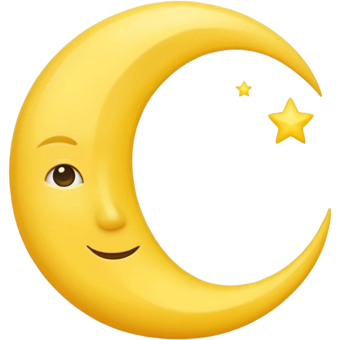 half moon emoji