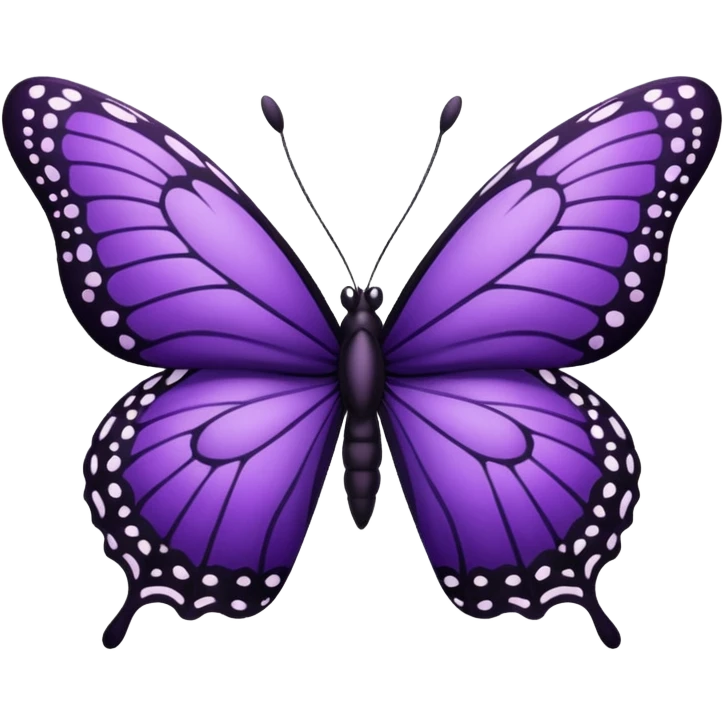 purple-black butterfly emoji