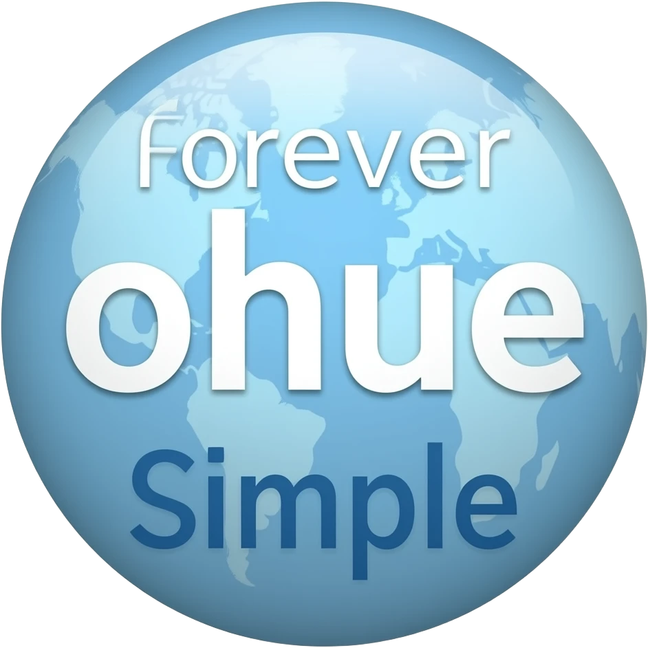 The word Forever and its blue nothing fancy emoji