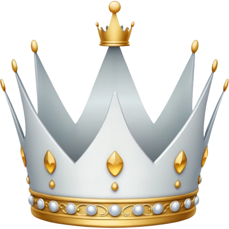 Fai la corono piccola bianca emoji