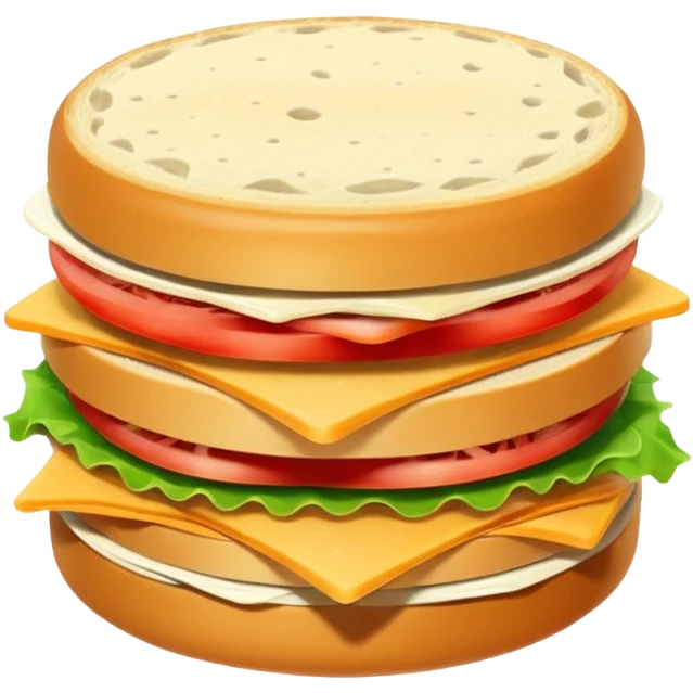 Round sandwich emoji