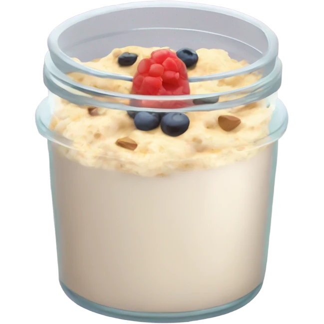 overnight oats with protein powder emoji