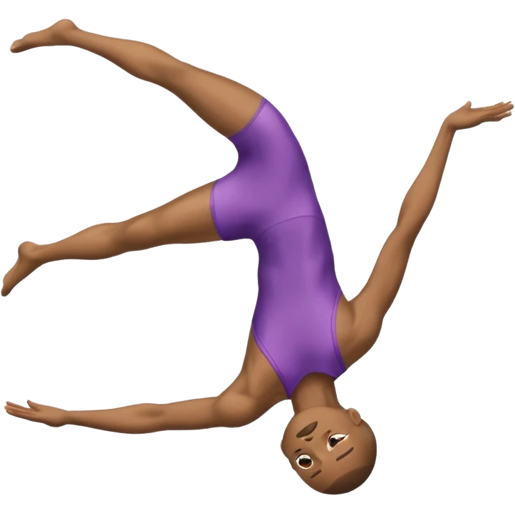 Acrobat – Slim performer mid-flip or balancing on rope emoji