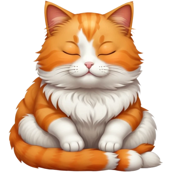 a cat sitting with closed eyes emoji