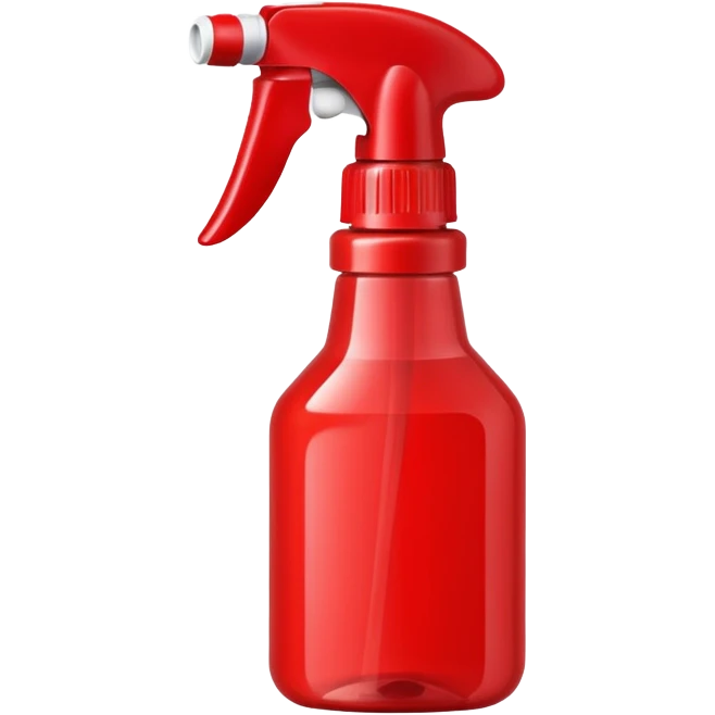 red spray bottle emoji