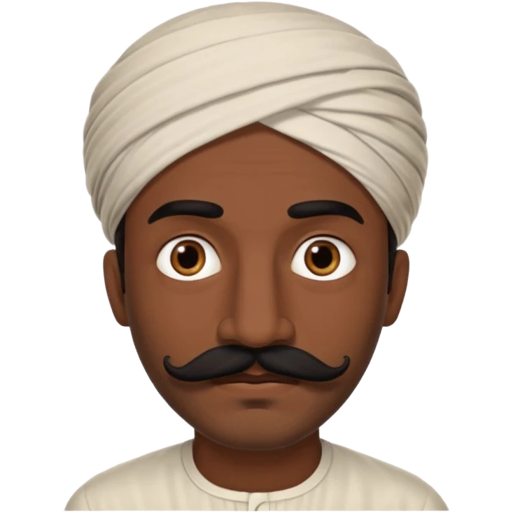 mustache middle east man,Big black mustache. emoji