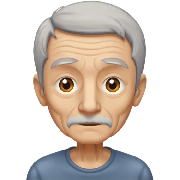 skinny old man emoji