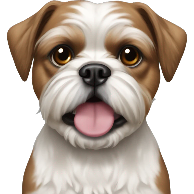 Shih tzu with staffordshire bull terrier  emoji
