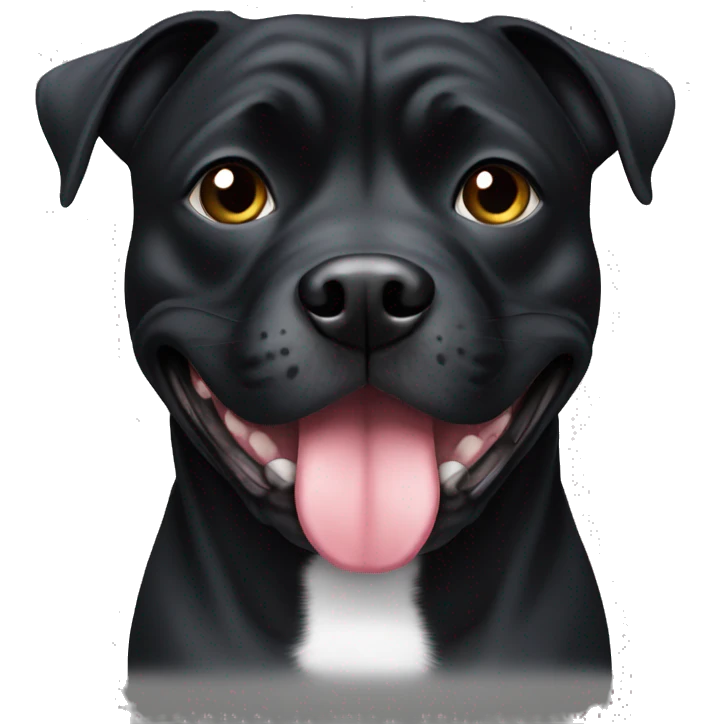 black staffie emoji
