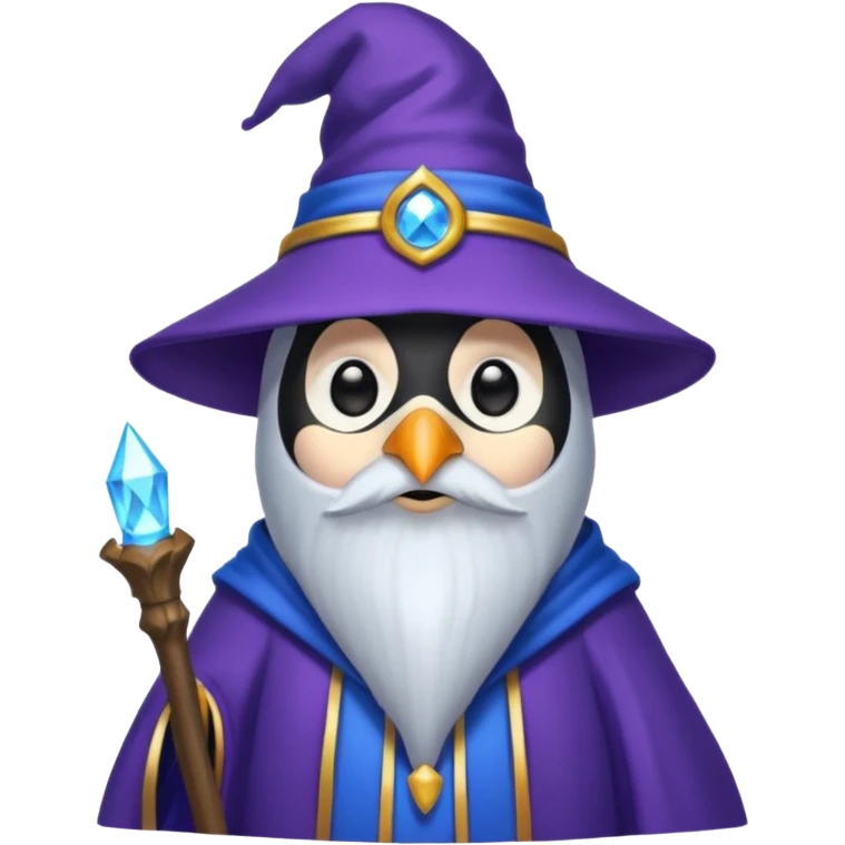 Penguin Wizard emoji