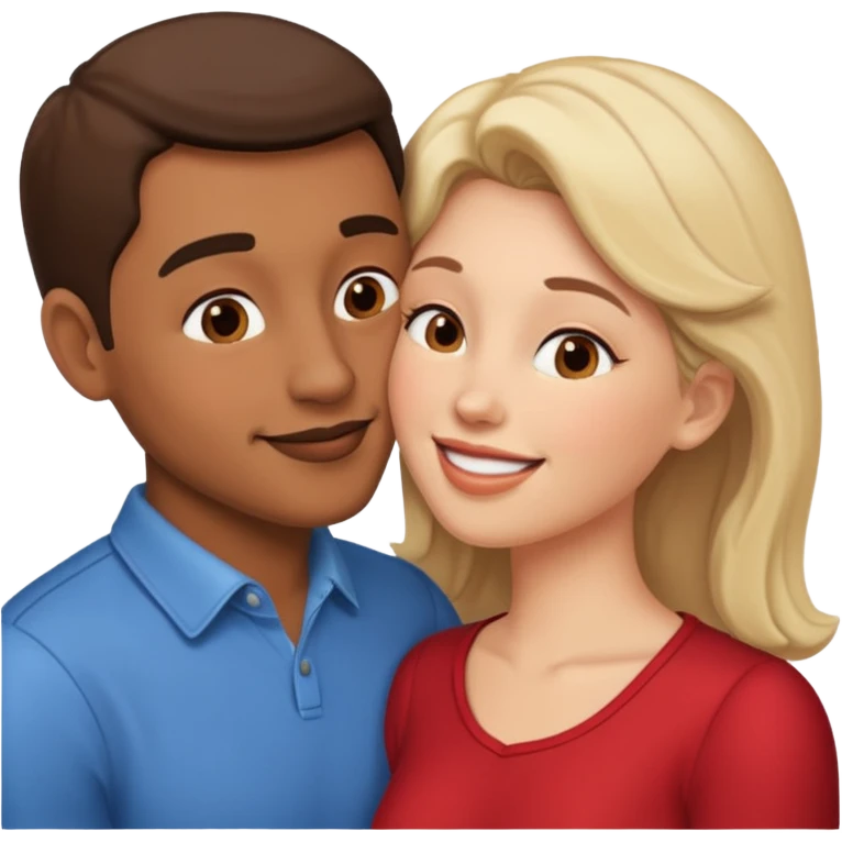Husband and wife kissing emoji