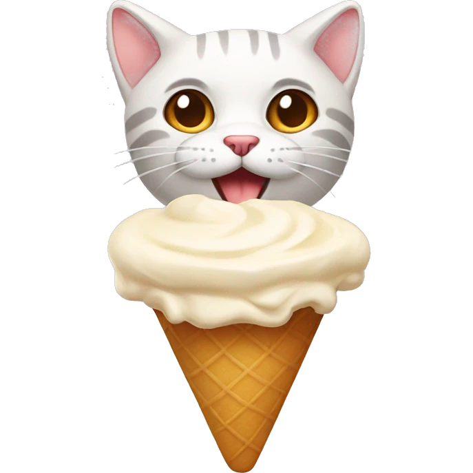 Gato helado  emoji