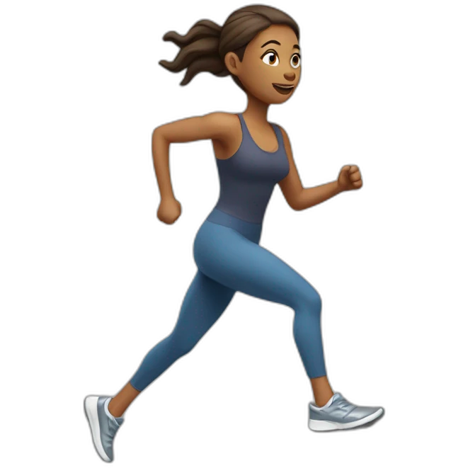 running white skin woman  emoji
